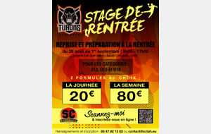 Stage de Rentrée 2023